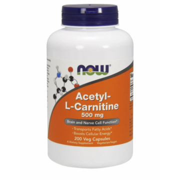 Now Acetyl-L-Carnitine 500mg 200 vcaps
