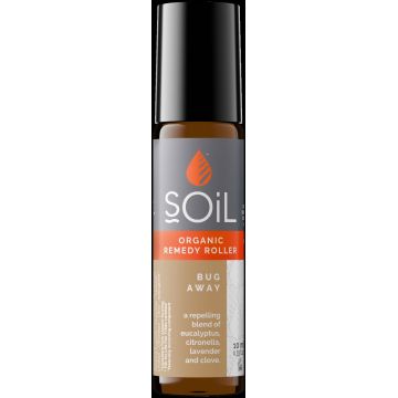 Roll-on cu uleiuri esentiale Ecocert anti-insecte Bug Away, 10ml, Soil