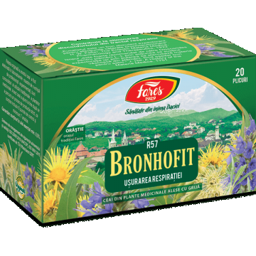 Ceai Bronhofit R57, 20 plicuri, Fares