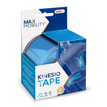 Dr. Max Banda Kinesio Albastra 5cm x 5m, 1 bucata