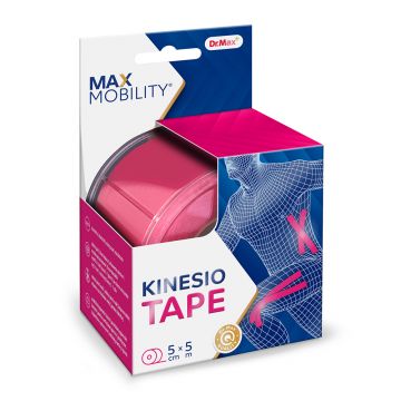 Dr. Max Banda Kinesio Roz 5cm x 5m, 1 bucata