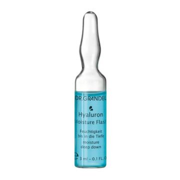 Fiola cu acid hialuronic Hyaluron Moisture Flash, 3ml, Dr. Grandel