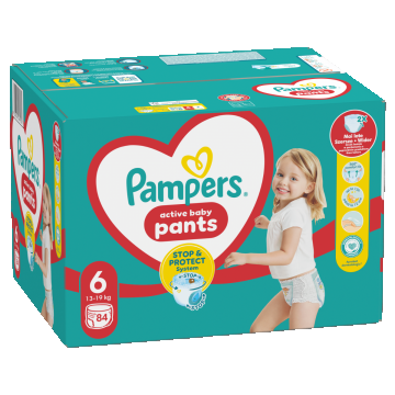 Scutece-chilotel Pants Marimea 6 13 kg-19 kg, 84 bucati, Pampers