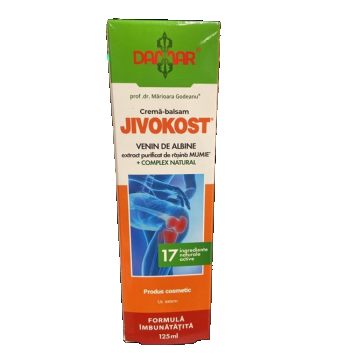 Crema-balsam Jivokost® cu venin de albine si rasina Mumie® + Complex Natural, 125ml, Damar