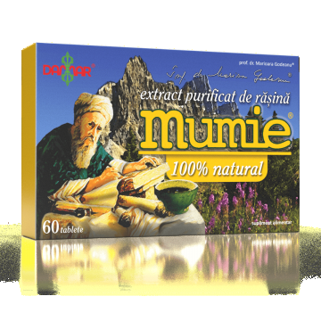 Extract purificat de rasina Mumie, 60 tablete, Damar