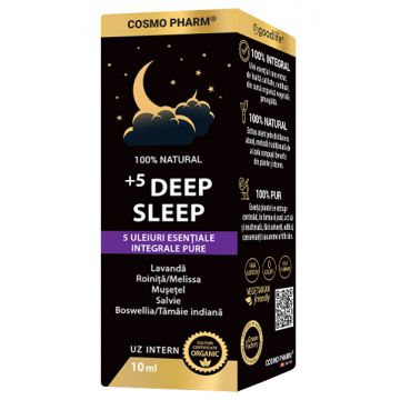 Mix de uleiuri esentiale integrale +5 Deep Sleep, 10ml, Cosmopharm