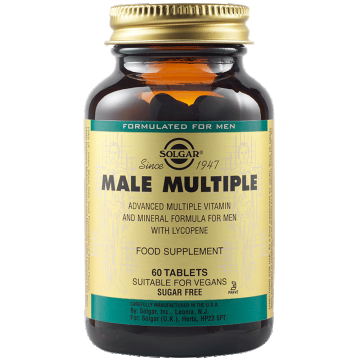 Multivitamina Male Multiple pentru barbati, 60 tablete, Solgar Multivitamina Male Multiple pentru barbati, 60 tablete, Solgar