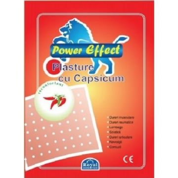 Plasturi antireumatici hot 12cm/18cm - 1 bucata Power Effect