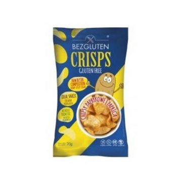 Bezgluten Chipsuri cu gust de boia, fara gluten, 70g