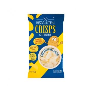 Bezgluten Chipsuri cu sare, fara gluten, 70g