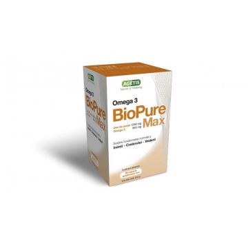 BioPure Max Omega3 1250mg, 30 capsule, Agetis