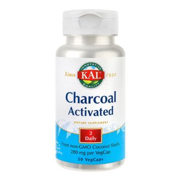 Charcoal Activated (Carbune medicinal) 280 mg, 50 capsule, Secom