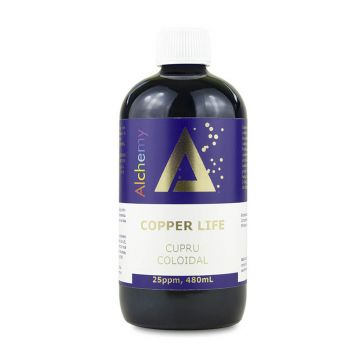 Cupru coloidal Copper Life 25ppm Pure Alchemy, 480ml, Aghoras