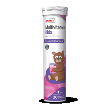 Dr. Max Multivitamin Kids pentru copii, 20 tablete efervescente