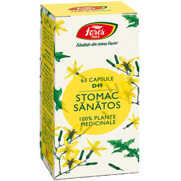 Stomac sanatos D49, 63 capsule, Fares