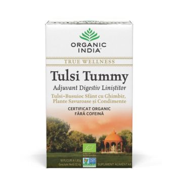 Tulsi Tummy Ceai, 18 plicuri, Organic India