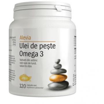 Ulei de peste Omega 3, 120 capsule, Alevia