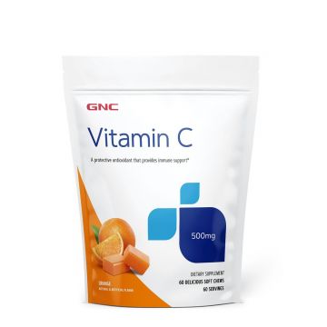 Vitamina C 500mg, 60 caramele, GNC
