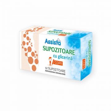 Assista Supozitoare cu glicerina copii 1400 mg x 12