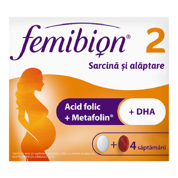 Femibion 2 sarcina si alaptare, 28 comprimate + 28 capsule, Dr. Reddys