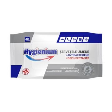 Hygienium servetele antibacteriene dezinfectante, 48 bucati