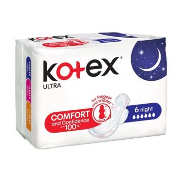 Kotex Tampoane absorbante Ultra Night, 6 bucati