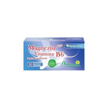 Naturalis Magneziu + Vitamina B6, 50 comprimate