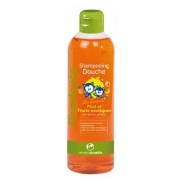 Rivadouce Junior Sampon si Gel Dus Miere si Fructe exotice, 500ml