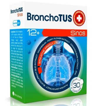 Sinos BronhoTus, 30 capsule, amelioreaza raceala si gripa