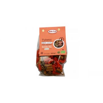 Paste Bio Tubetti din mazare, naut si linte, 250g, Dalla Costa