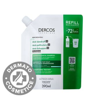 Sampon si balsam 2 in 1 anti-matreata pentru toate tipurile de par Dercos, 200ml, Vichy