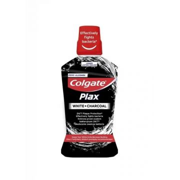 Apa de gura Plax White Charcoal, 500ml, Colgate