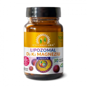 Lipozomal Vitamina D3 + K2 Magneziu, 30 capsule, Hypernatura Lipozomal Vitamina D3 + K2 Magneziu, 30 capsule, Hypernatura