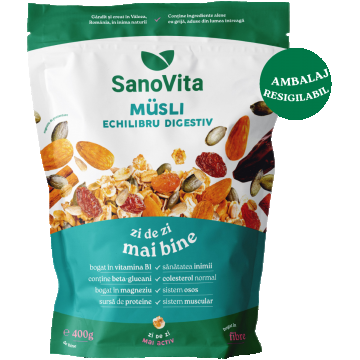 Musli echilibru digestiv, 400g, SanoVita
