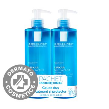 Pachet Gel Lavant Lipikar 1+1 -70%, 2 x 750ml, La Roche-Posay Pachet Gel Lavant Lipikar 1+1 -70%, 2 x 750ml, La Roche-Posay