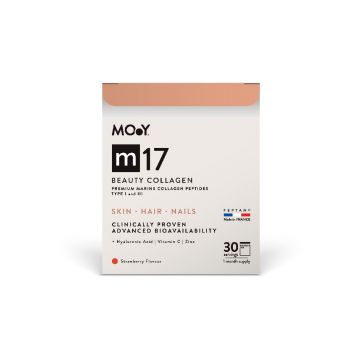 Colagen marin M17 Beauty cu aroma de capsuni, 210g, Molecules of Youth