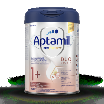Formula premium pentru copii de 1-2 ani PRO Futura DUO-BIOTIK 1+, 800g, Aptamil