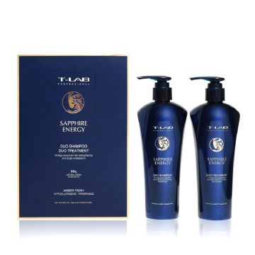 Set Profesional Duo Sampon si Tratament Sapphire Energy, 600 ml, T-LAB