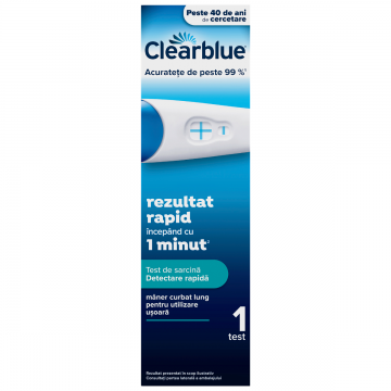 Test de sarcina detectare rapida, 1 bucata, Clearblue