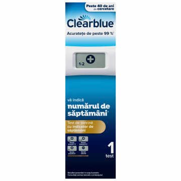 Test de sarcina digital cu indicator de saptamani, 1 bucata, Clearblue