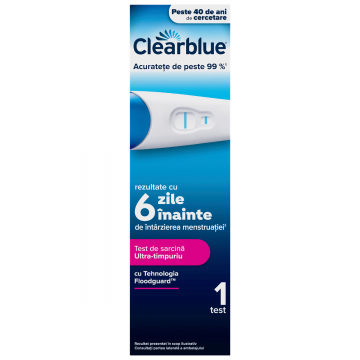 Test de sarcina ultra timpuriu, 1 bucata, Clearblue
