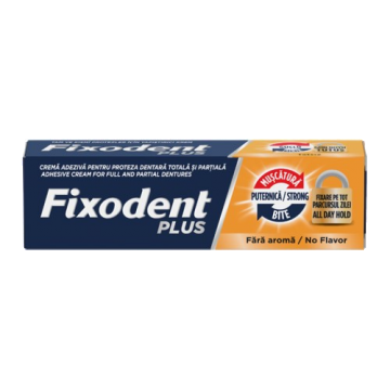 Crema adeziva pentru proteza dentara Plus Best Hold, 40g, Fixodent