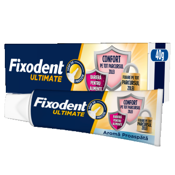 Crema adeziva pentru proteza dentara Ultimate Fresh, 40g, Fixodent