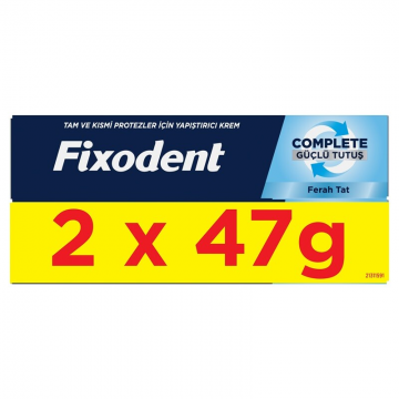 Pachet Crema adeziva pentru proteza dentara Complete, 2x47g, Fixodent