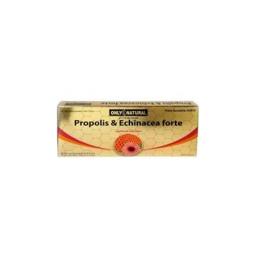 Fiole cu propolis si echinacea forte 10 ml 10buc ONLY NATURAL