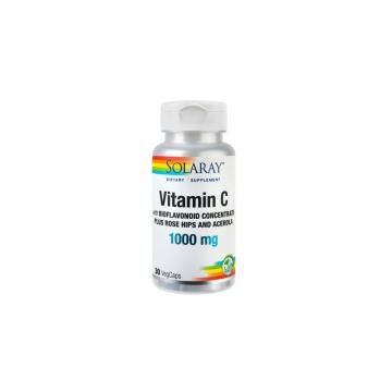 Vitamin c 1000 mg 30cps SOLARAY
