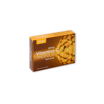 Vitamina c 600 mg cu propolis 30cpr BIOEEL