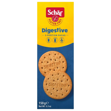 Biscuiti digestivi fara gluten, 150g, Dr. Schar Biscuiti digestivi fara gluten, 150g, Dr. Schar