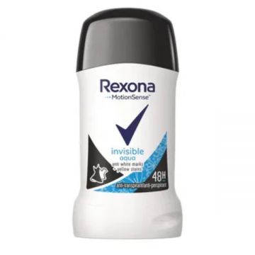 Deodorant stick Invisible Aqua, 40ml, Rexona