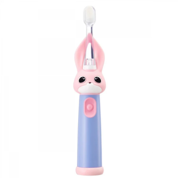 Periuta de dinti electrica Vitammy Bunny Pink, pentru copii 0-3 ani